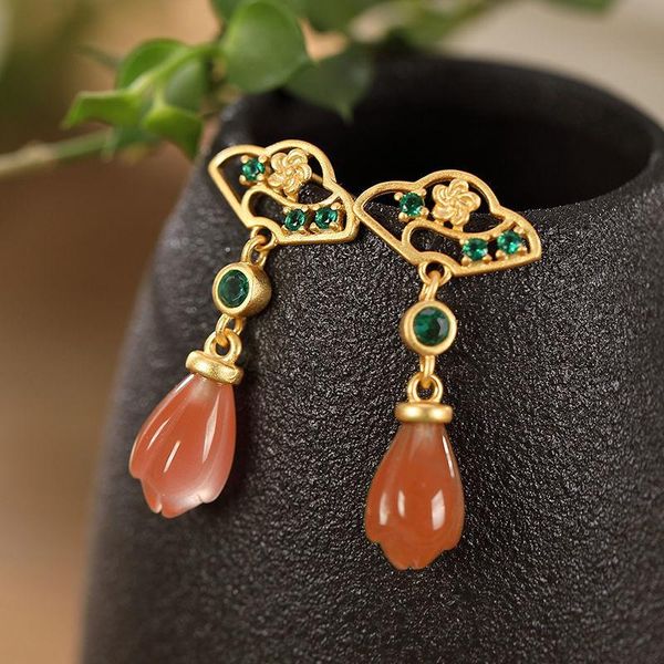 dangle & chandelier natural an red tourmaline orchid earrings chinese style retro unique ancient gold craft luxury women silver jewelry
dangle & chandelier natural an red tourmaline orchid earrings chinese style retro unique ancient gold craft luxury women silver jewelry