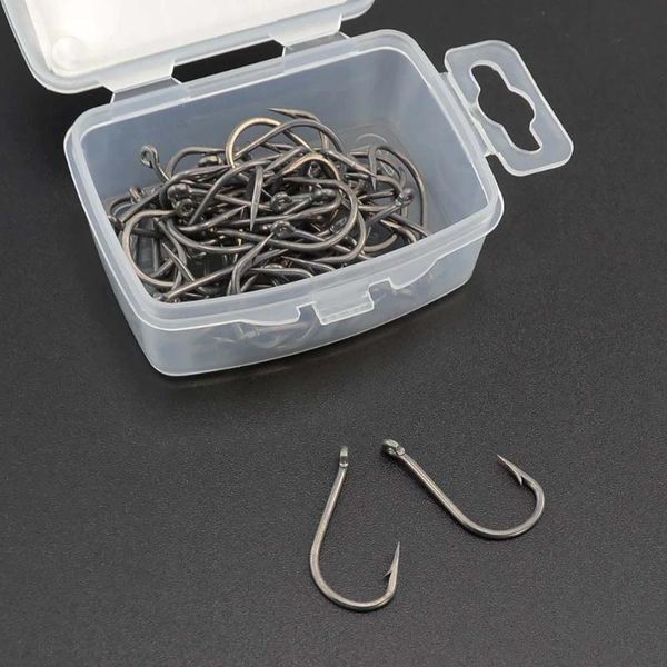 fishing hooks 50pcs coating high carbon stainless steel micro barbed fish hook carp 8009 tool accessories
fishing hooks 50pcs coating high carbon stainless steel micro barbed fish hook carp 8009 tool accessories
