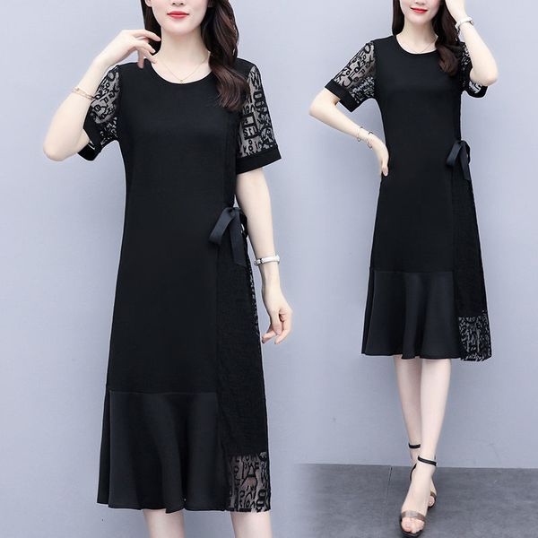 size big clothes summer short-sleeve lace slimming knitted crocheted dress women's dresses kn065 rxvc, Black;gray
size big clothes summer short-sleeve lace slimming knitted crocheted dress women's dresses kn065 rxvc, Black;gray