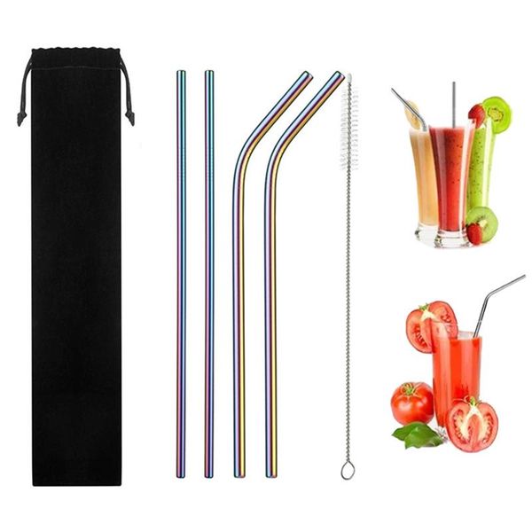 drinking straws 1set reusable metal 304 stainless steel straw sturdy bent straight with cleaning brush bar party accessory
drinking straws 1set reusable metal 304 stainless steel straw sturdy bent straight with cleaning brush bar party accessory