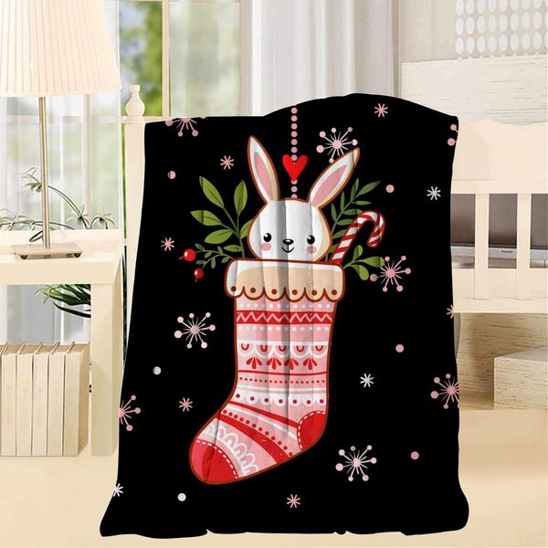Bunny in Christmas Sock Blanket Super Soft and Warmth Comfortable Lightweight Plush Sofa Bed Sofa and Living Room
Bunny in Christmas Sock Blanket Super Soft and Warmth Comfortable Lightweight Plush Sofa Bed Sofa and Living Room