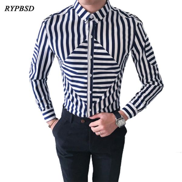 men shirt british style fashion stripes business shirts formal wear slim fit long sleeve gentleman blouse men's casual, White;black
men shirt british style fashion stripes business shirts formal wear slim fit long sleeve gentleman blouse men's casual, White;black