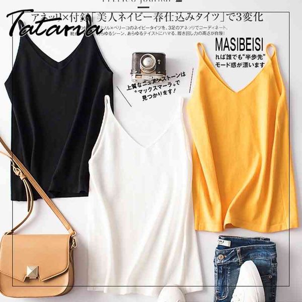 knitting spaghetti strap women halter v neck camisole women's basic casual sleeveless knited tank summer female 210514, White
knitting spaghetti strap women halter v neck camisole women's basic casual sleeveless knited tank summer female 210514, White