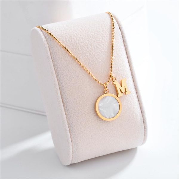 chains fashion shell stone letter pendant jewelry necklace women exquisite luxury gold chain clavicle sweater girls, Silver
chains fashion shell stone letter pendant jewelry necklace women exquisite luxury gold chain clavicle sweater girls, Silver