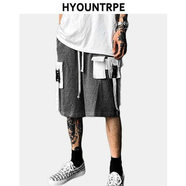 men's shorts hip hop loose casual stitching pocket sportswear summer cargo elastic waist drawstring streetwear, White;black
men's shorts hip hop loose casual stitching pocket sportswear summer cargo elastic waist drawstring streetwear, White;black