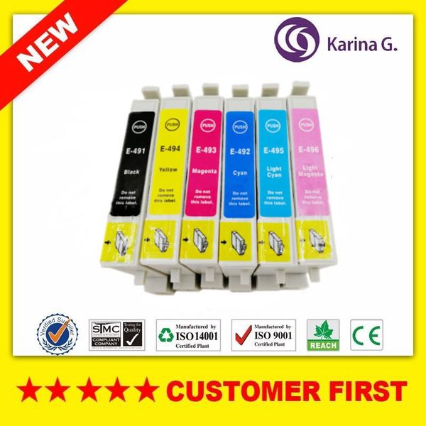 compatible for t0491 to t0496 ink cartridge suit stylus po r210,r230,r310,r350,rx510,rx630,rx650 etc. cartridges
compatible for t0491 to t0496 ink cartridge suit stylus po r210,r230,r310,r350,rx510,rx630,rx650 etc. cartridges