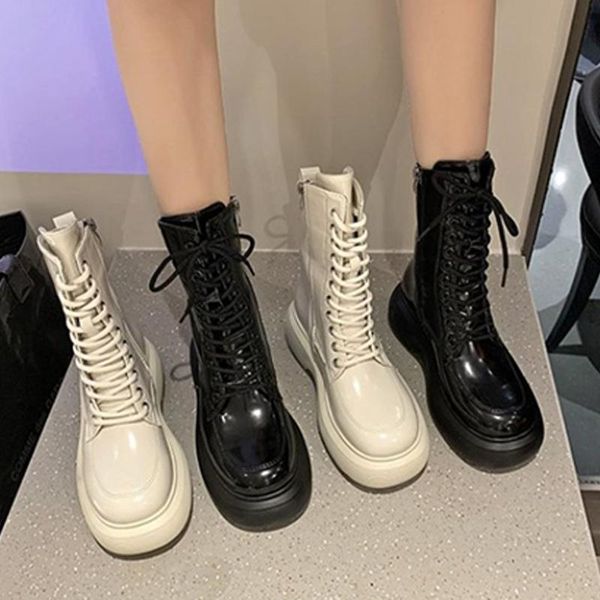 boots women ankle pu autumn winter shoes female fashion square toe woman lace up ladies round zipper shoe footwear, Black
boots women ankle pu autumn winter shoes female fashion square toe woman lace up ladies round zipper shoe footwear, Black