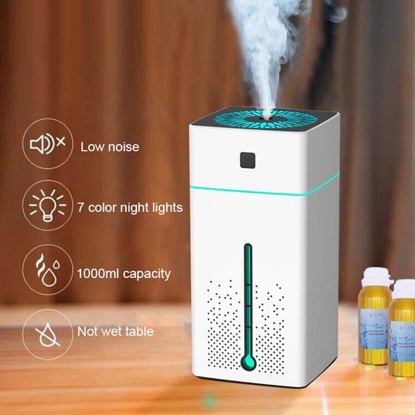 humidifiers 1000ml air humidifier ultrasonic aromatherapy diffusers large capacity quiet led light night usb cool mist make for home office
humidifiers 1000ml air humidifier ultrasonic aromatherapy diffusers large capacity quiet led light night usb cool mist make for home office