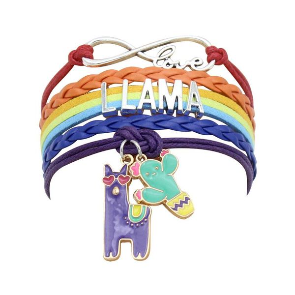charm bracelets 10pc infinity love llama cat cactus silver plated leather wrap animal & bangles for women men jewelry, Golden;silver
charm bracelets 10pc infinity love llama cat cactus silver plated leather wrap animal & bangles for women men jewelry, Golden;silver