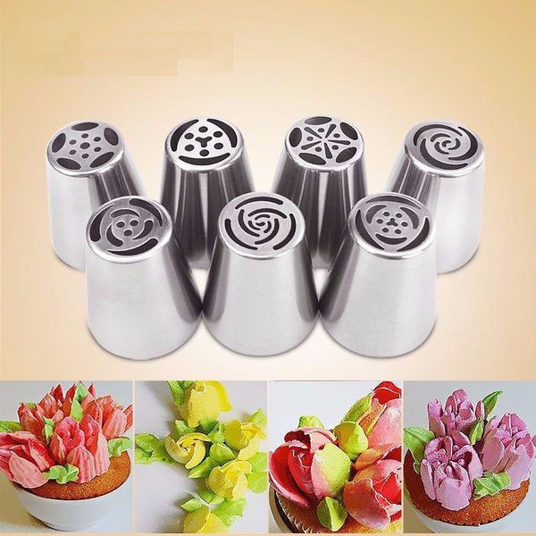 baking & pastry tools 7pcs/set stainless steel russian tulip icing piping nozzles decoration tips cake rose kitchen accessories
baking & pastry tools 7pcs/set stainless steel russian tulip icing piping nozzles decoration tips cake rose kitchen accessories