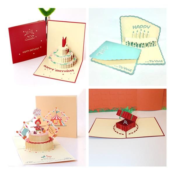 1pc creative birthday card 3d hollow greeting cake cup gift box paper-cut art holiday decoration wedding invitation cards
1pc creative birthday card 3d hollow greeting cake cup gift box paper-cut art holiday decoration wedding invitation cards