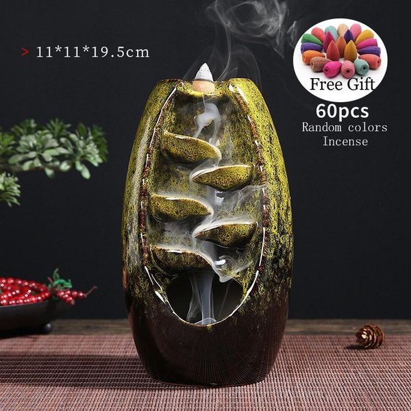 fragrance lamps incense burner censer holder handicraft mountain river ceramic backflow waterfall smoke with 10cones home decor
fragrance lamps incense burner censer holder handicraft mountain river ceramic backflow waterfall smoke with 10cones home decor