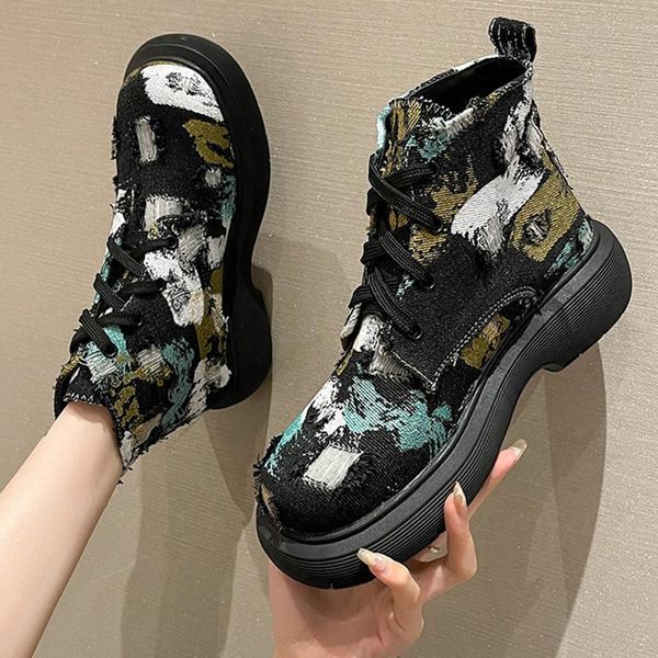 boots autumn women's british ankle fashion lace-upshoes cowboy shoes motorcycle comfortable casual, Black
boots autumn women's british ankle fashion lace-upshoes cowboy shoes motorcycle comfortable casual, Black