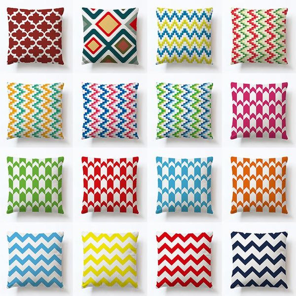 geometric cushion cover colorful polyester throw pillow case striped dotted grid wavy art cushion/decorative
geometric cushion cover colorful polyester throw pillow case striped dotted grid wavy art cushion/decorative