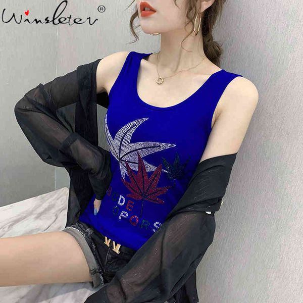 women's tanks & camis summer korean clothes mesh vest fashion o-neck shiny diamonds women all match sleeveless back 2021, White
women's tanks & camis summer korean clothes mesh vest fashion o-neck shiny diamonds women all match sleeveless back 2021, White