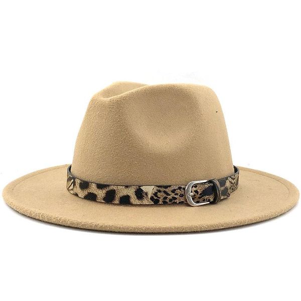 wide brim hats 2021 fashion leopard belt fedora hat men women woolen felt jazz panama cowboy vintage party solid, Blue;gray
wide brim hats 2021 fashion leopard belt fedora hat men women woolen felt jazz panama cowboy vintage party solid, Blue;gray