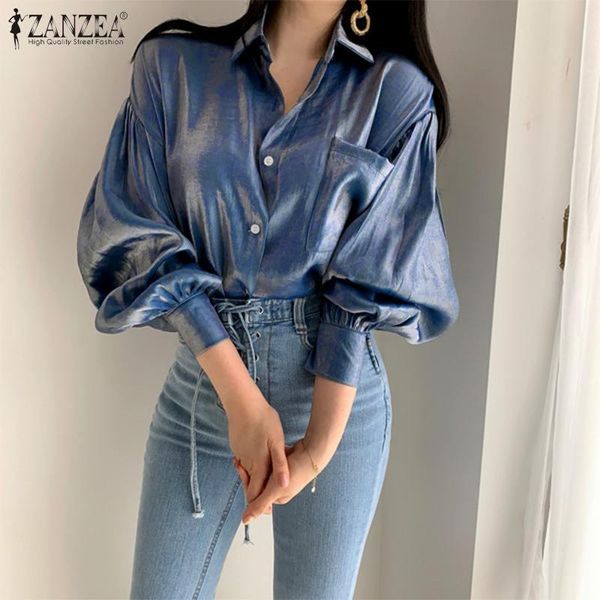 women's blouses & shirts gradient color female elegant lapel button blusa casual puff sleeve womens 2022 fashion bright blouse ov, White
women's blouses & shirts gradient color female elegant lapel button blusa casual puff sleeve womens 2022 fashion bright blouse ov, White