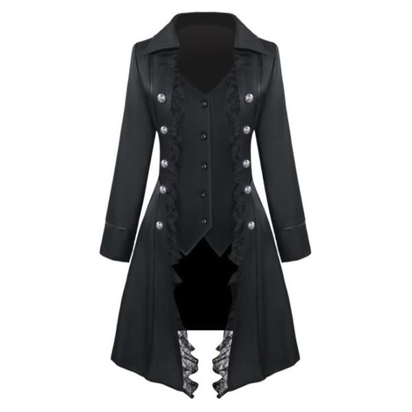 women's jackets black gothic steampunk jacket women autumn long sleeve single-breasted medieval victorian frock ruffled hem lace retro, Black;brown
women's jackets black gothic steampunk jacket women autumn long sleeve single-breasted medieval victorian frock ruffled hem lace retro, Black;brown