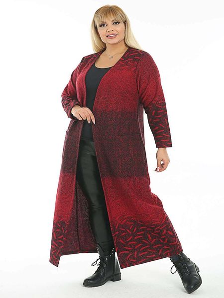 plus size outerwear & coats jacquard woven fabric 5 color options long cardigans for women 4xl 5xl 6xl fashion women's winter elegant o, Black
plus size outerwear & coats jacquard woven fabric 5 color options long cardigans for women 4xl 5xl 6xl fashion women's winter elegant o, Black
