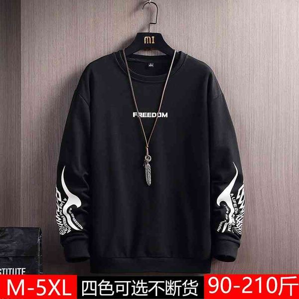 2021 new trend sweater spring and autumn round neck jacket korean men's pullover, Black
2021 new trend sweater spring and autumn round neck jacket korean men's pullover, Black