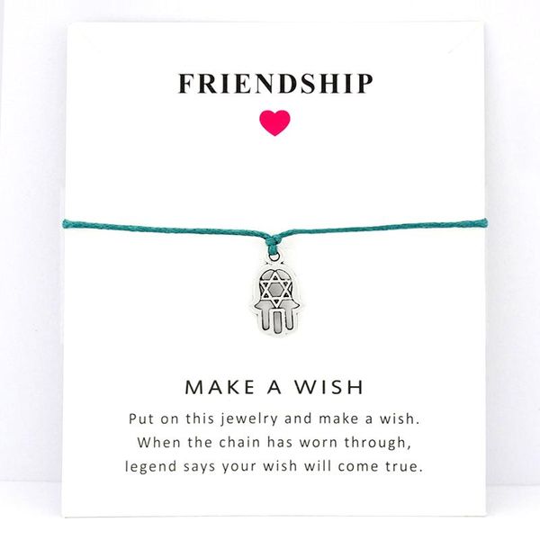 charm bracelets hamsa hand card lucky thread string women men fashion handmade jewelry christmas gift drop, Golden;silver
charm bracelets hamsa hand card lucky thread string women men fashion handmade jewelry christmas gift drop, Golden;silver