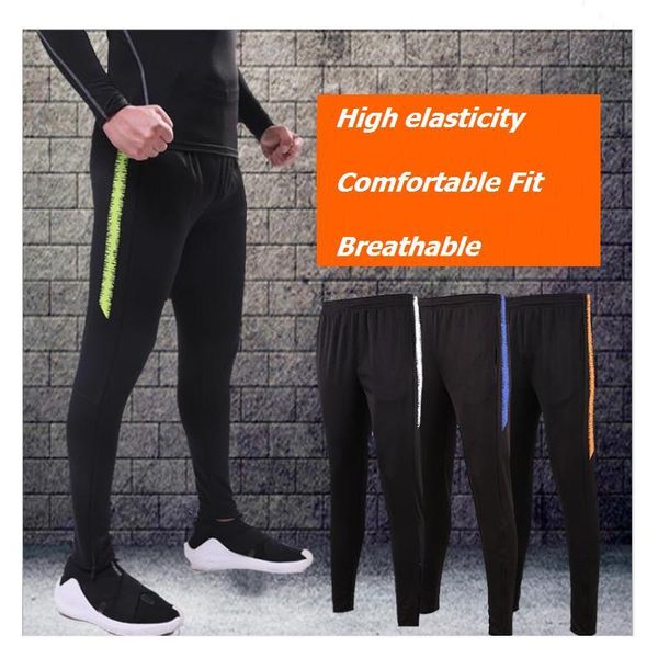 running pants sports football soccer run training high elasticity legging gym trousers outdoors men/women, Black;blue
running pants sports football soccer run training high elasticity legging gym trousers outdoors men/women, Black;blue