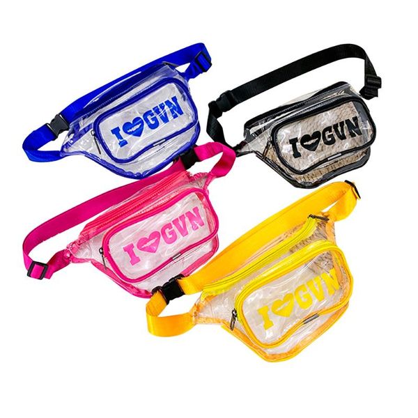 women waist bag fashion clear fanny pack letter print pvc transparent belt for sports travel bags
women waist bag fashion clear fanny pack letter print pvc transparent belt for sports travel bags