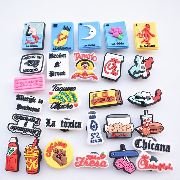 pvc mexican food flags shoe charm decorations accessories jibitz for croc charms clog buttons decor, White;pink
pvc mexican food flags shoe charm decorations accessories jibitz for croc charms clog buttons decor, White;pink