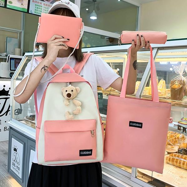 set quality large schoolbag cute student school backpack waterproof book bags for teenage girls kids 2021
set quality large schoolbag cute student school backpack waterproof book bags for teenage girls kids 2021