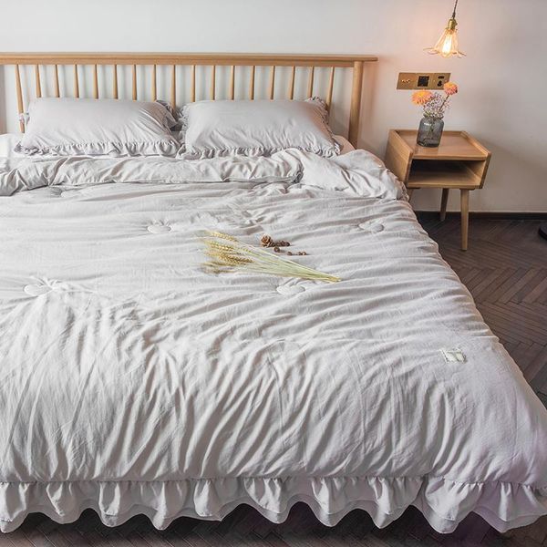 comforters & sets summer quilts lotus leaf lace design blanket 4pcs set bed linens washed cotton blankets air condition duvet
comforters & sets summer quilts lotus leaf lace design blanket 4pcs set bed linens washed cotton blankets air condition duvet