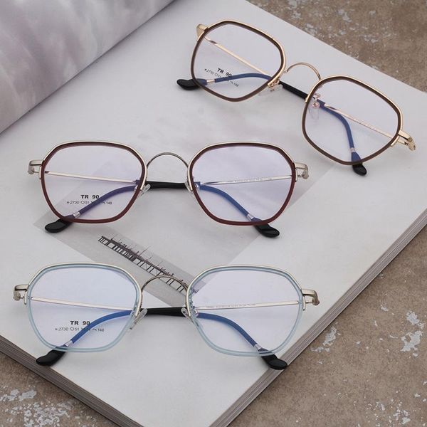 fashion sunglasses frames metal sleeve tr90 nearsighted eyeglass frame retro art optometry student male and female glasses women, Black
fashion sunglasses frames metal sleeve tr90 nearsighted eyeglass frame retro art optometry student male and female glasses women, Black