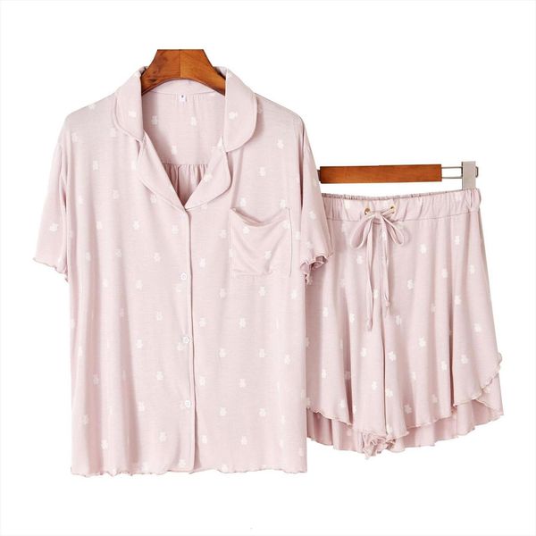 summer home clothes cotton printed womens sleepwears pajamas short sleeve shorts two piece set white pink colors pijamas for women, Black;red
summer home clothes cotton printed womens sleepwears pajamas short sleeve shorts two piece set white pink colors pijamas for women, Black;red