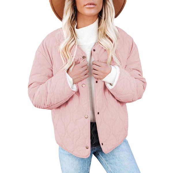 women's jackets women\u2021s casual long sleeve quilted jacket fashion solid color round neck snap double-wear wool overcoat, Black;brown
women's jackets women\u2021s casual long sleeve quilted jacket fashion solid color round neck snap double-wear wool overcoat, Black;brown