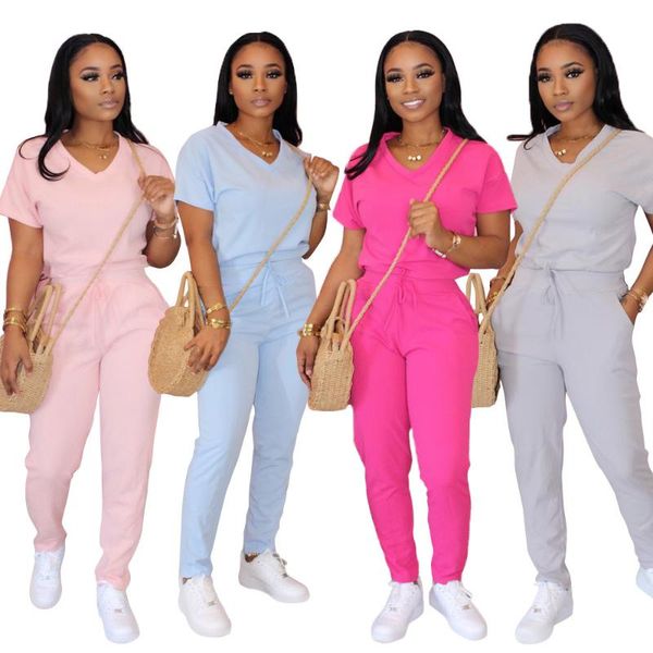 two piece dress casual women set sportwear v-neck short sleeve shirt +pancil pants summer clothes for outfits solid 4 soild, White
two piece dress casual women set sportwear v-neck short sleeve shirt +pancil pants summer clothes for outfits solid 4 soild, White