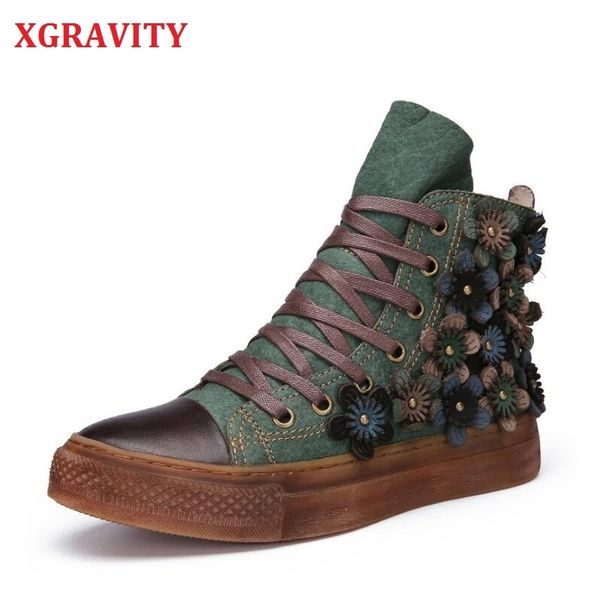 xgravity autumn winter boots lace up flower designer woman fashion shoes genuine leather vintage forest boots ankle shoes s056 210429, Black
xgravity autumn winter boots lace up flower designer woman fashion shoes genuine leather vintage forest boots ankle shoes s056 210429, Black