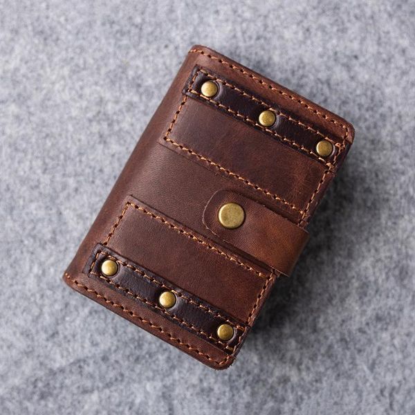 card holders 2021 design business real leather pack handmade large capacity id package, Brown;gray
card holders 2021 design business real leather pack handmade large capacity id package, Brown;gray