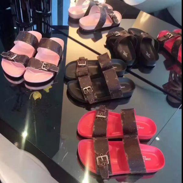 2021 designer slippers women flip flops leather sandal double metal black white brown slides summer beach sandals with box
2021 designer slippers women flip flops leather sandal double metal black white brown slides summer beach sandals with box