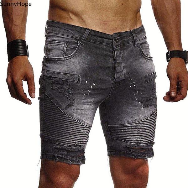 men's shorts fashion leisure men short jeans brand clothing summer mens, White;black
men's shorts fashion leisure men short jeans brand clothing summer mens, White;black