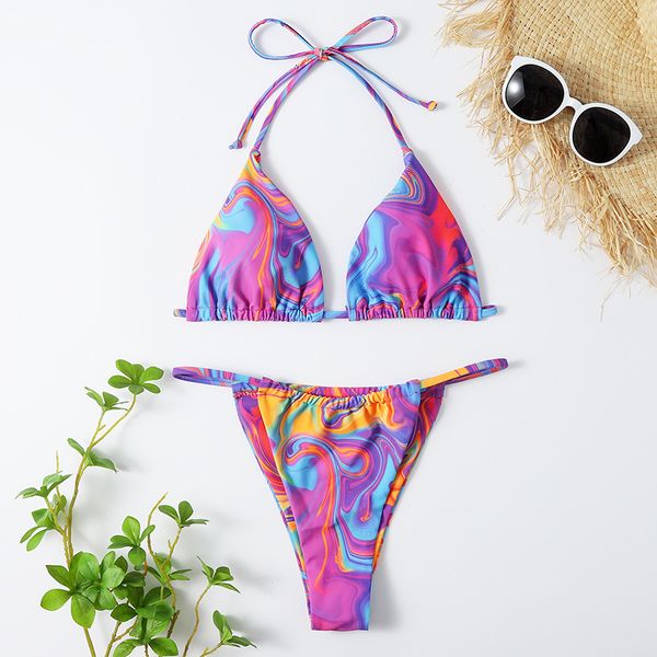 bikini bikini colorful tie dye drawstring strap swimsuit for women 2021, Red;black
bikini bikini colorful tie dye drawstring strap swimsuit for women 2021, Red;black