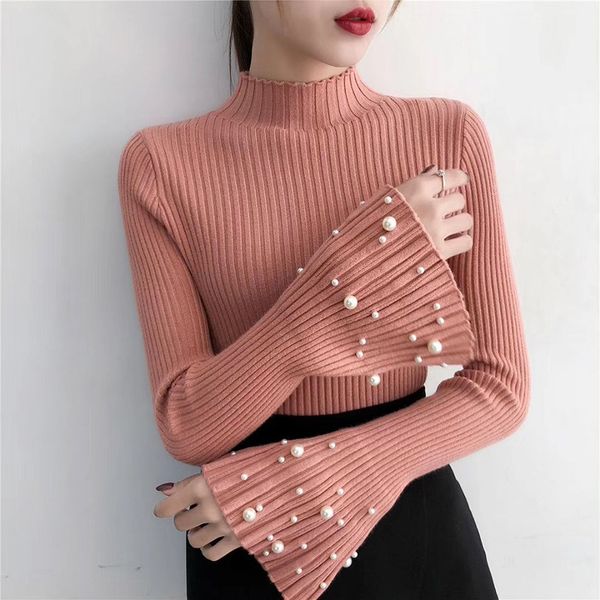 ladies pearl knit turtleneck sweater truien dames winter women col roul femme pulover jersey mujer, Red
ladies pearl knit turtleneck sweater truien dames winter women col roul femme pulover jersey mujer, Red
