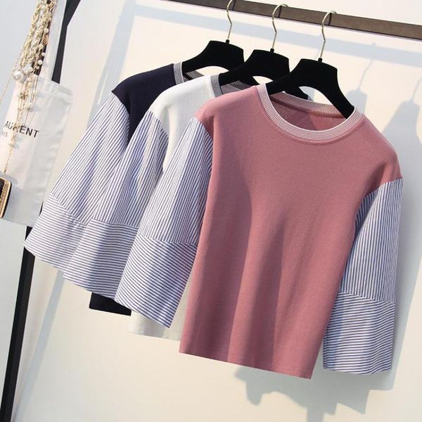 women's sweaters knitting tees women summer striped patchwork female shirts thin ladies casual pullovers femme pull clothing knitwear, White;black
women's sweaters knitting tees women summer striped patchwork female shirts thin ladies casual pullovers femme pull clothing knitwear, White;black