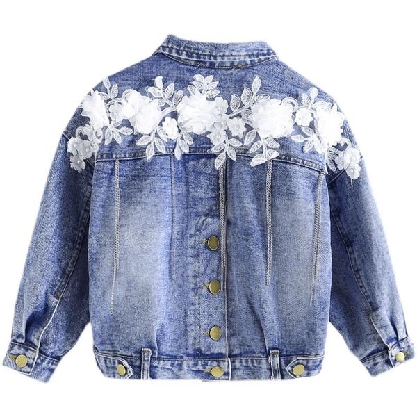 jackets 4-12 years kids denim for girls baby lace flowers coats spring autumn fashion tassel outwear ripped jeans, Blue;gray
jackets 4-12 years kids denim for girls baby lace flowers coats spring autumn fashion tassel outwear ripped jeans, Blue;gray
