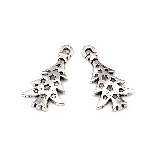 150pcs antique silver alloy christmas tree ornaments charm pendants for jewelry making bracelet necklace diy accessories 14x26mm a-640, Bronze;silver
150pcs antique silver alloy christmas tree ornaments charm pendants for jewelry making bracelet necklace diy accessories 14x26mm a-640, Bronze;silver