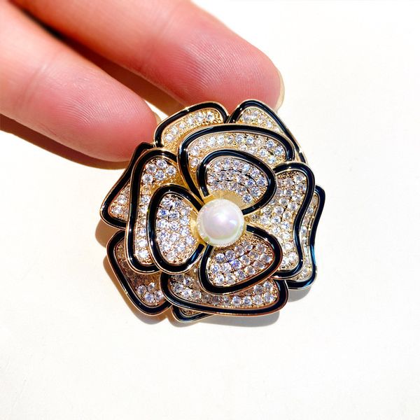 ekopdee elegant classic flower zircon brooches for women crystal brooch wedding jewelry business dinner party pins, Gray
ekopdee elegant classic flower zircon brooches for women crystal brooch wedding jewelry business dinner party pins, Gray