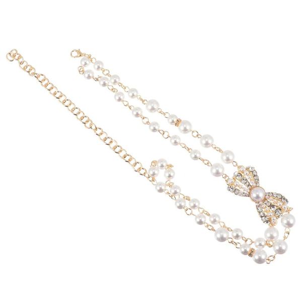 1pc collarbone chain delicate pearl bowknot necklace fashion jewelry for pendant necklaces, Silver
1pc collarbone chain delicate pearl bowknot necklace fashion jewelry for pendant necklaces, Silver