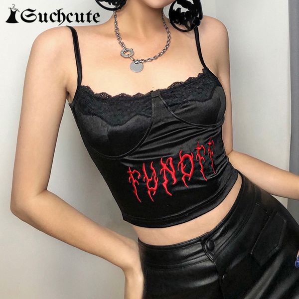 women's tanks & camis letter print crop for women streetwear lace trim goth aesthetic female camisole summer fashion punk sty, White
women's tanks & camis letter print crop for women streetwear lace trim goth aesthetic female camisole summer fashion punk sty, White