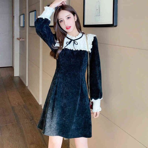 luxury dress 2022 autumn french girlish temperament bow with a slim waist and a-shaped long sleeved dresses, Black;gray
luxury dress 2022 autumn french girlish temperament bow with a slim waist and a-shaped long sleeved dresses, Black;gray