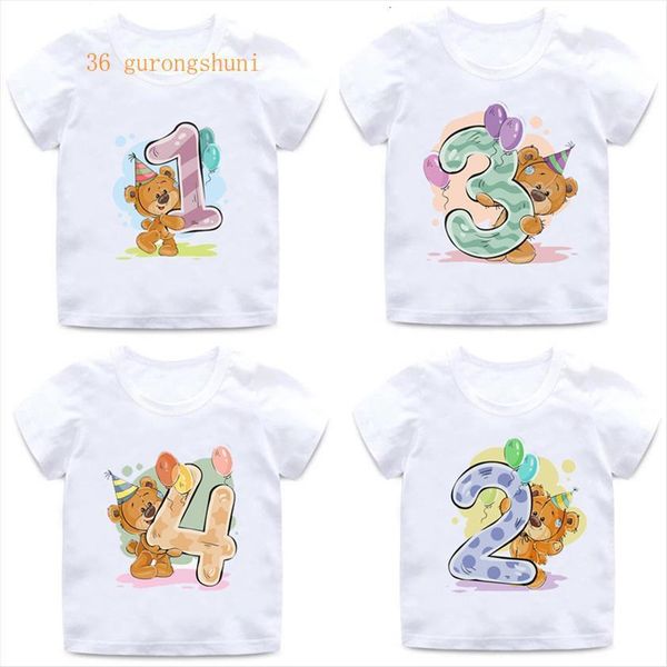 boy girl birthday bear number 12 4 8 9 bow print t shirts baby cute cartoon funny round neck girls, Blue
boy girl birthday bear number 12 4 8 9 bow print t shirts baby cute cartoon funny round neck girls, Blue