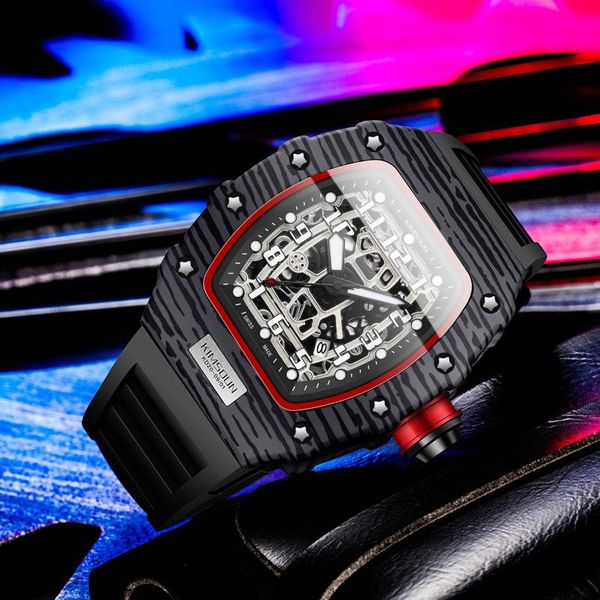wristwatches 2021 creative fashion trend sports watch wine barrel silicone quartz waterproof men's wholesale, Slivery;brown
wristwatches 2021 creative fashion trend sports watch wine barrel silicone quartz waterproof men's wholesale, Slivery;brown