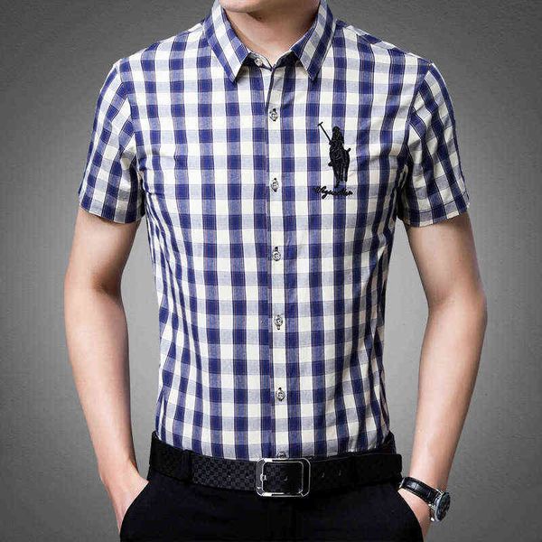 2021 summer middle-aged men's short sleeve lapel shirt history fashion casual plaid top, White;black
2021 summer middle-aged men's short sleeve lapel shirt history fashion casual plaid top, White;black